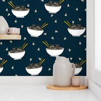 Noodles food kitchen fabric asian noodle bowl dark