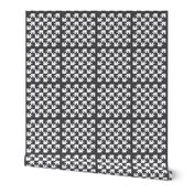 Puzzle Piece Block Grid Charcoal Gray