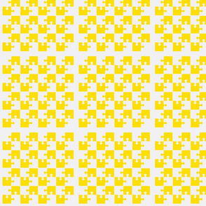 Puzzle Piece Block Grid Yellow