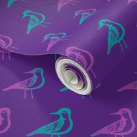 Doodle Bird - Purple