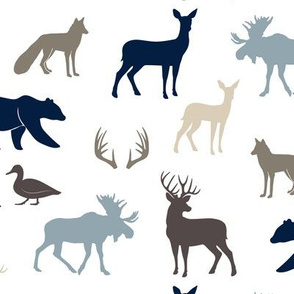 woodland animals - rustic woods collection 