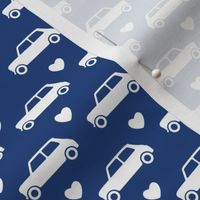 Mini Cooper Hearts - Blue - Small