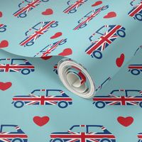 Mini Cooper Hearts - Union Jack Car - Small