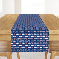 Mini Cooper Hearts - Union Jack Blue - Small