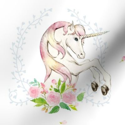 8" Sweet Floral Unicorn
