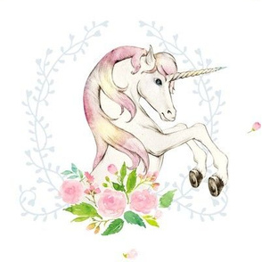 8" Sweet Floral Unicorn