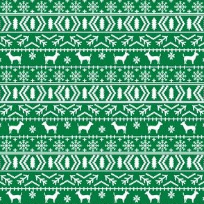 chihuahua dog fabrics cute xmas holiday fair isle design cute green christmas fabric 