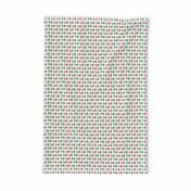 (small scale) FA-LA-LA-LA-LA - red and green - holiday fabric