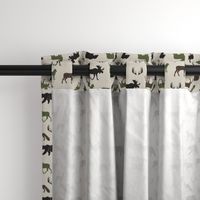 (small scale) woodland animals - camo colors 