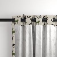 woodland animals - camo colors