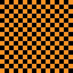 Checkerboard Black-Orange