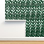 (small scale) woodland animals on green plaid