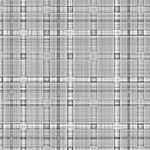 Plaid Check Tartan Grid Stripes Grunge Pencil Scratch Grey