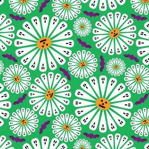 Halloween Floral Green Small