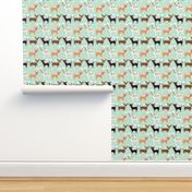 chihuahua dog pastel unicorn fabric cute mint and purple unicorn pegasus dogs