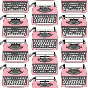 pink typewriters