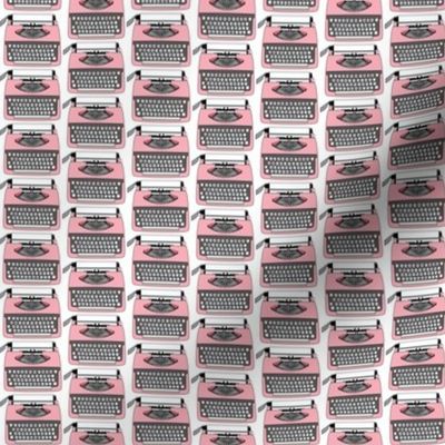 tiny pink typewriters