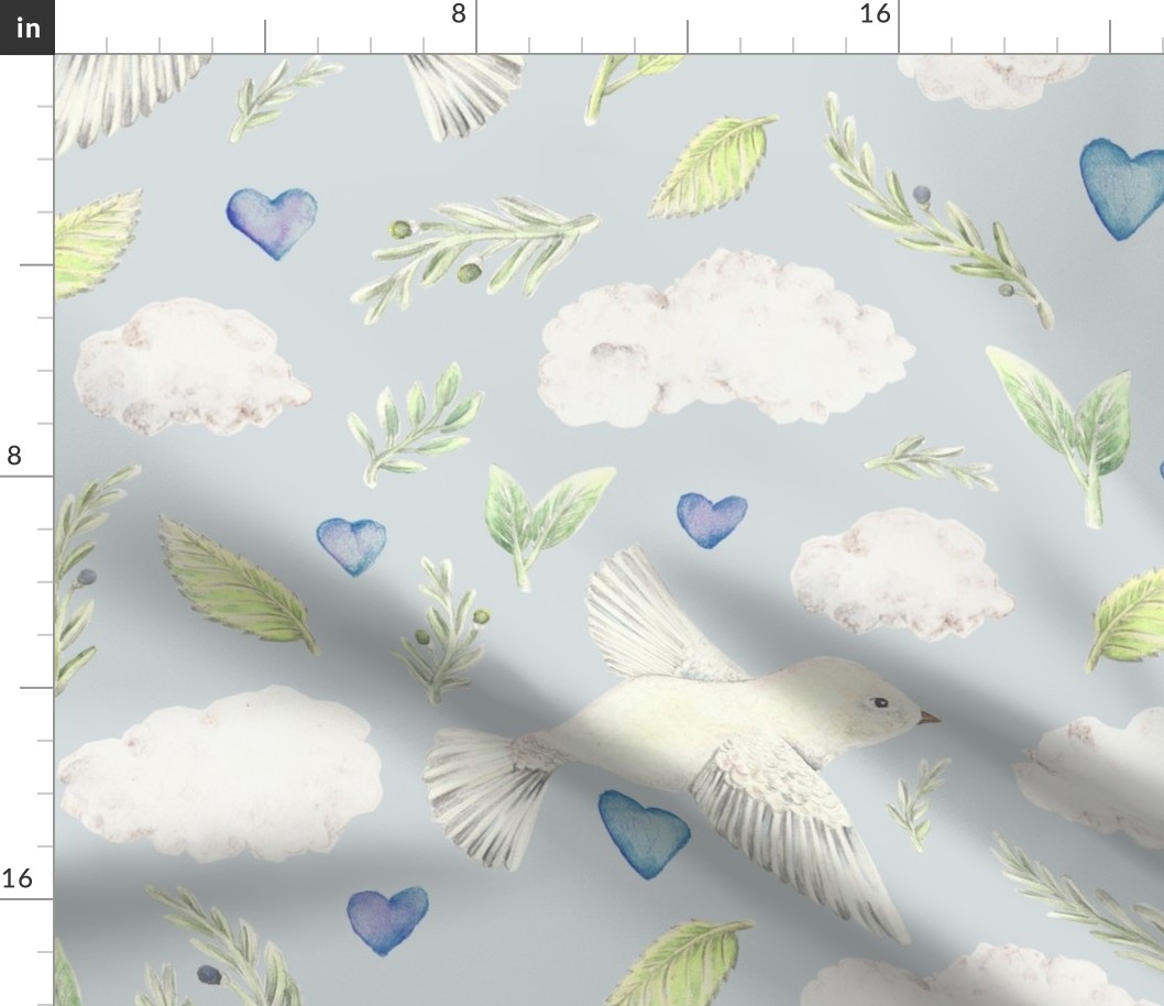 Dove and Olive Pattern