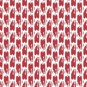 Ikat Red and White 