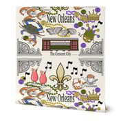 New Orleans Medley in Cream