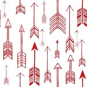 6" Red Rustic Arrows