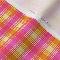 Orange Fuchsia Pink Yellow Plaid