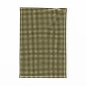 Dark Green Tan Check Plaid