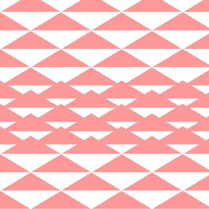 repeat flutuating triangles pale pink