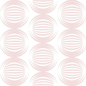 striped spheres pale pink offset