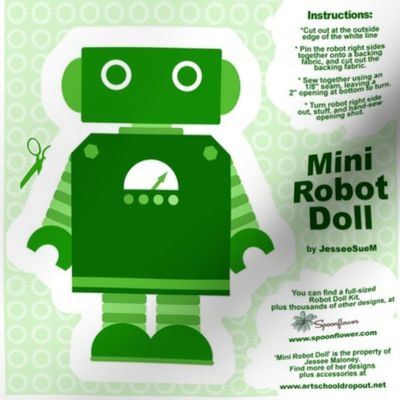 Mini Robot Doll - Green