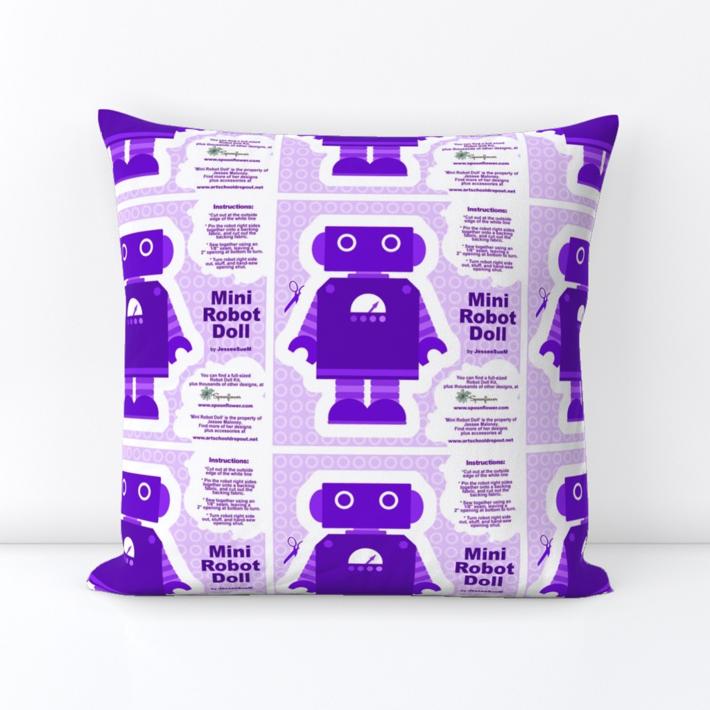 Mini Robot Doll - Purple