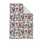 Fox & Squirrel Rustic Fall Damask