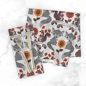 Fox & Squirrel Rustic Fall Damask