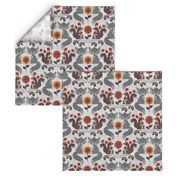 Fox & Squirrel Rustic Fall Damask