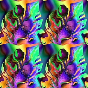 CRAZY ABSTRACT LEAVES FLOWER PSYCHEDELIC FLAME PSMGE