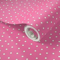 White Pearl Dots on Pink