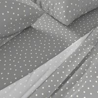 White Pearl Dots on Gray