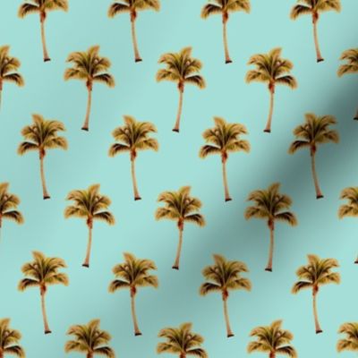 PALM TREE Retro Turquoise