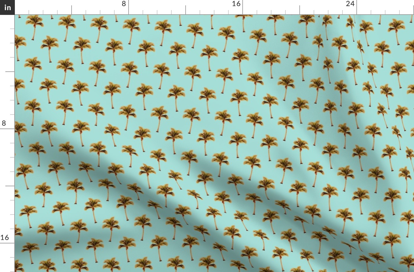 PALM TREE Retro Turquoise