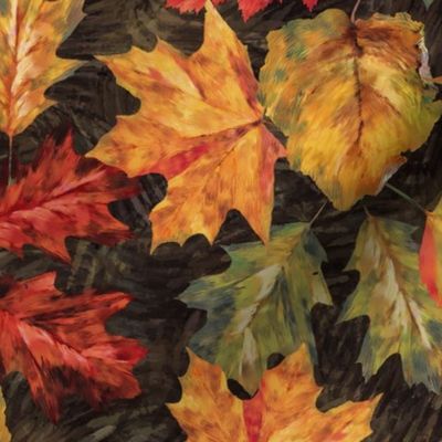 Impressionist Autumn Leaves
