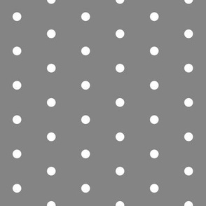 polka dot fabric // grey and white circus fabric 