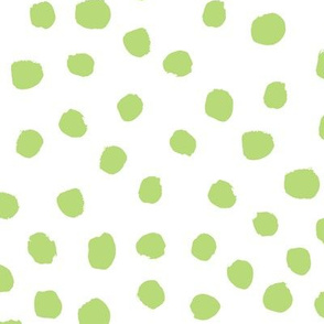 lime  dots fabric