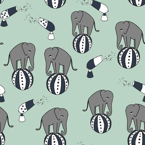 elephant fabric // circus animal fabric 