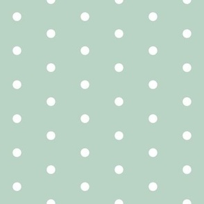 dots // mint green and white dot fabric nursery baby coordinate