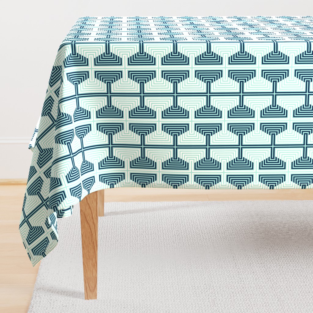 Hexagon Strips in Mint