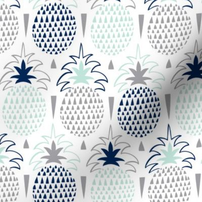 Fresh Picked - Summer Pineapple Geometric White