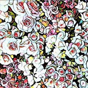 Roses in mosaic