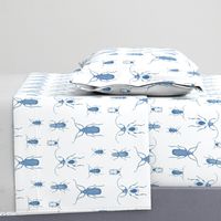 Blue Bugs Toile