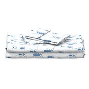 Blue Bugs Toile