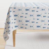 Blue Bugs Toile